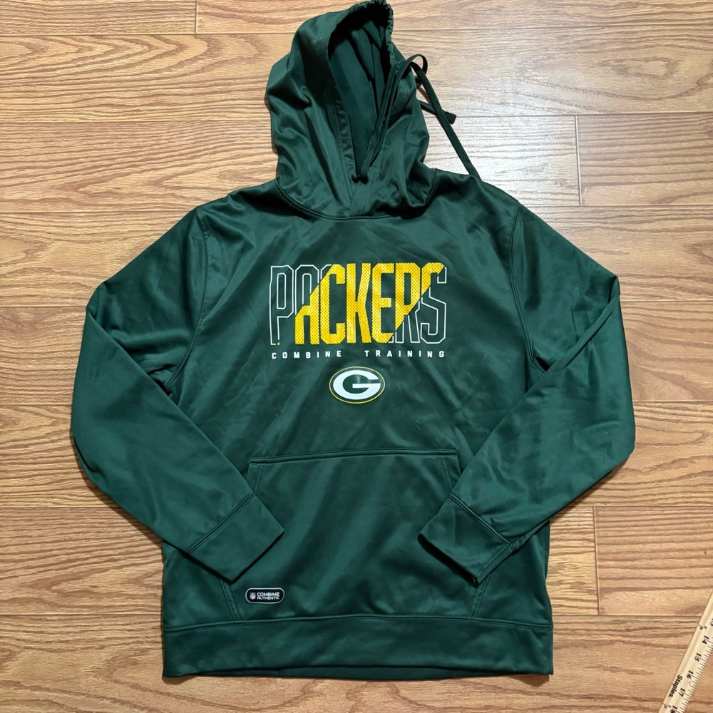NFL Green Bay Packers Combine Training Athletic Pullover Hoodie Large